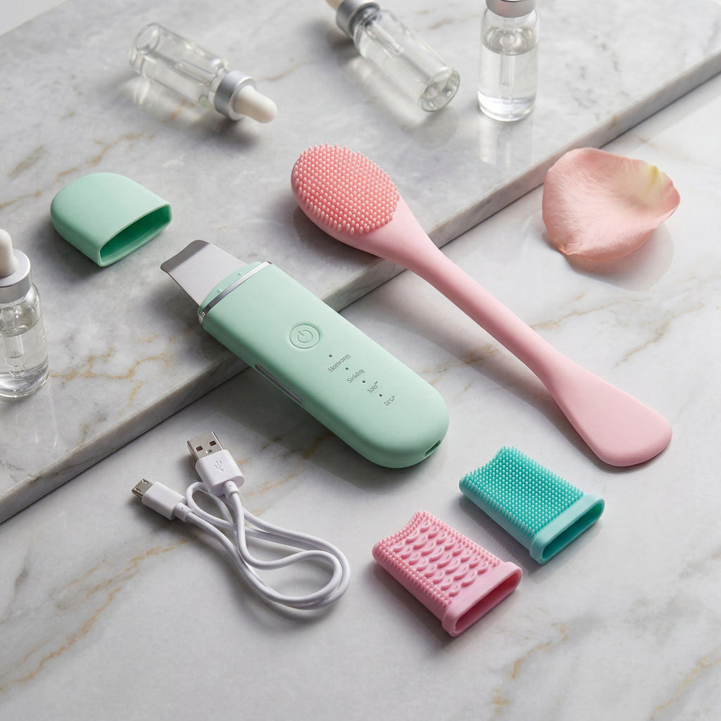 Ultrasonic facial cleanser peeling removes facial blackheads mint kit