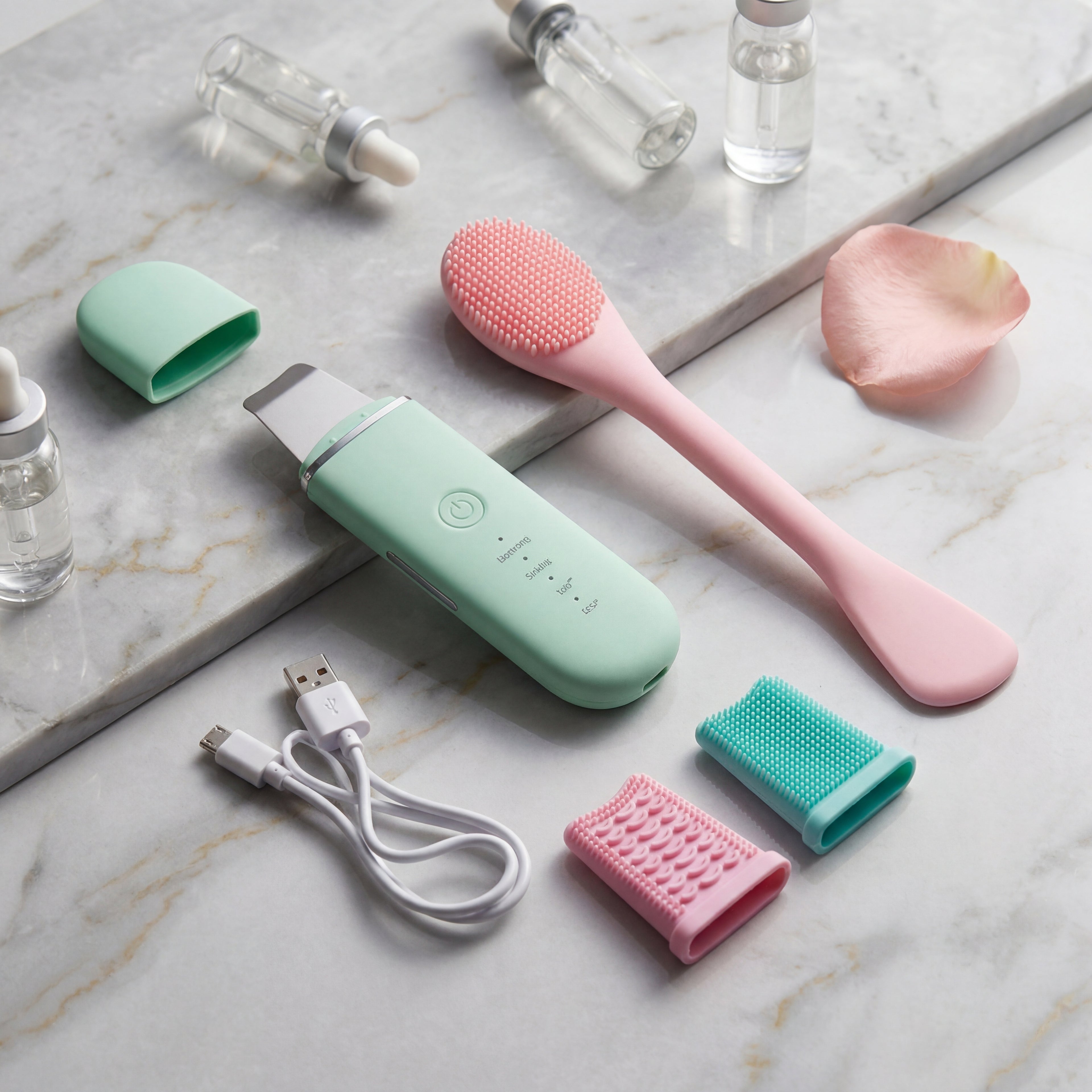 Ultrasonic facial cleanser peeling removes facial blackheads mint kit